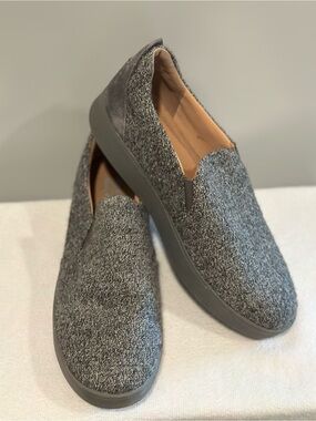 FitFlop Women's Slip-On Sneakers in Gray Heather